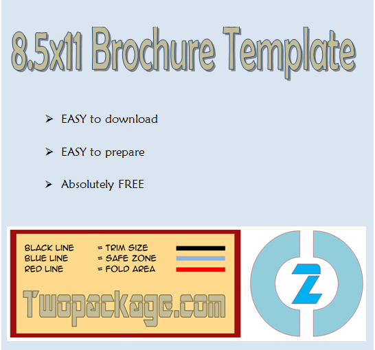 8.5×11 Brochure Template FREE (4+ Number of Folds)