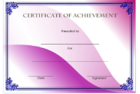 Certificate of Achievement Template Army FREE