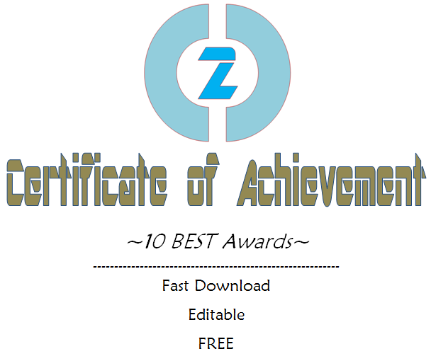 Certificate of Achievement Template Word Free [10+ Awards]