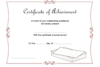 Certificate of Outstanding Achievement Template FREE 5