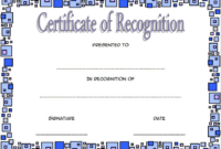 Certificate of Recognition Template Word FREE (10+ Concepts)