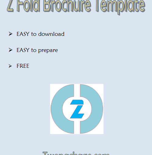 Z Fold Brochure Template FREE Download: 4+ Sizes