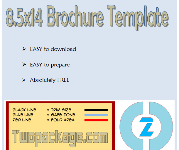 8.5×14 Brochure Template Free (4+ Optional Types)