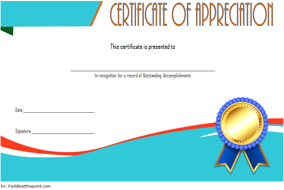 Certificate Of Appreciation Template Free from twopackage.com