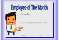 Employee of The Month Certificate Template Word FREE 4