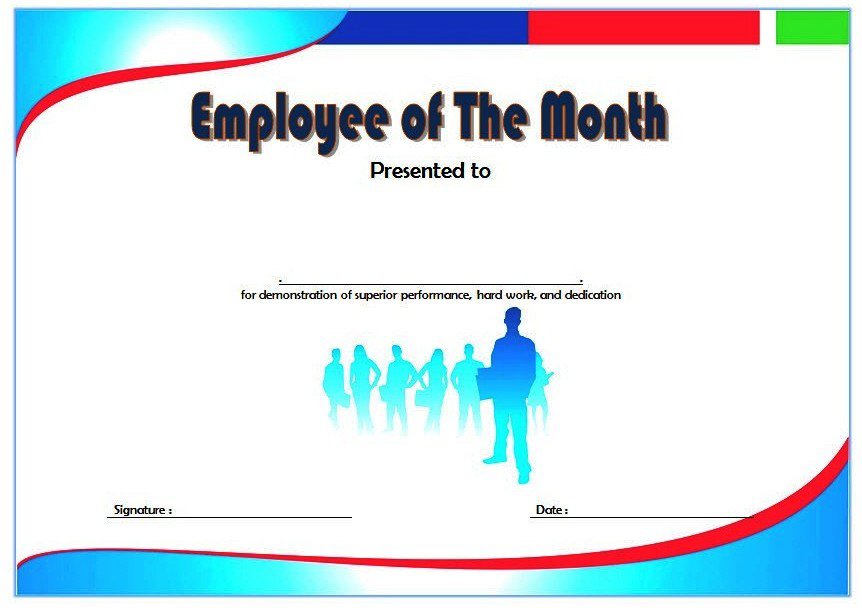 Employee of The Month Certificate Template Word FREE 7 | Two Package ...