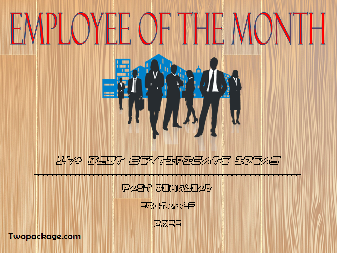 An Employee of The Month Certificate Template Word FREE [2020]