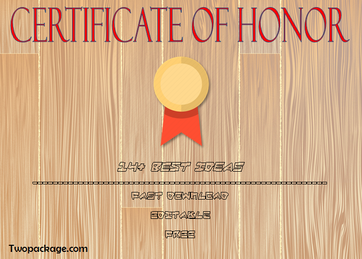 Honor Certificate Template Word: 14+ Ideas FREE