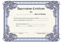 Free Retirement Certificate of Appreciation Template 7