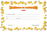 Leadership Award Certificate Template FREE 4