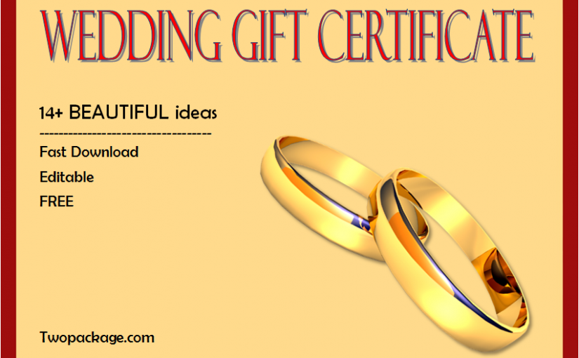 14+ Free Printable Wedding Gift Certificate Templates