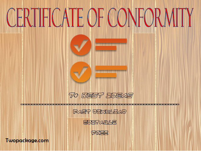 Certificate of Conformity Template Free [7+ Prime Ideas]