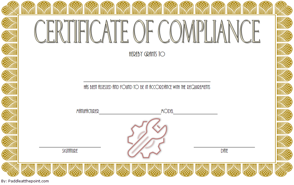 10+ Certificate of Compliance Template FREE Ideas