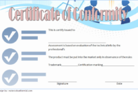 Certificate of Conformance Template FREE 1