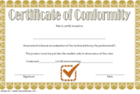 Certificate of Conformance Template FREE 2