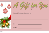 Christmas Gift Voucher Template Free Download 2