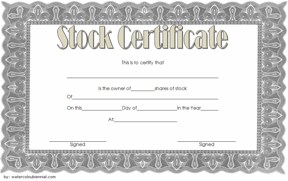 10+ Free Stock Certificate Template Microsoft Word Ideas