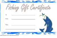 Free Fishing Charter Gift Certificate 2