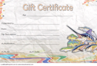 Free Fishing Trip Gift Certificate Template 1