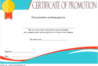 Promotion Certificate Template FREE 3