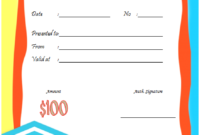 Summer Holiday Gift Certificate Template FREE