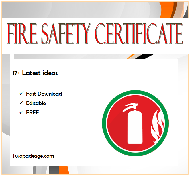 fire-safety-certificate-template-free-17-fresh-ideas