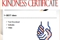 7+ Certificate of Kindness FREE Printable Ideas in Two Package