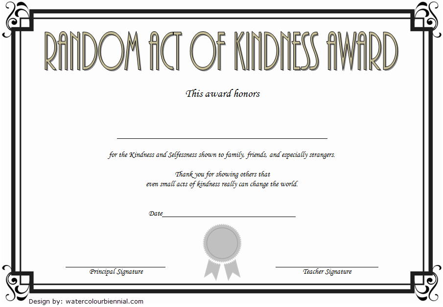 certificate of kindness, act of kindness award certificate, random acts of kindness certificate template, certificate for kindness, kindness certificate elementary, kindness challenge certificate