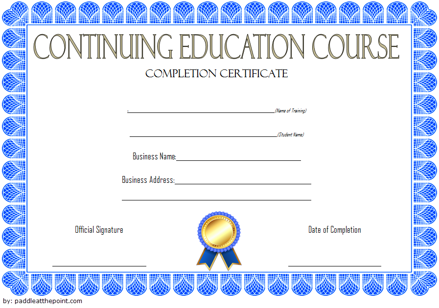 7  CEU Certificate Template FREE Ideas 2020 Version