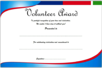 FREE Volunteer Award Certificate Template 2