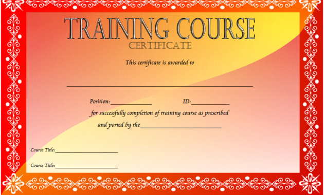 training course certificate templates, certificate template for training course, training course completion certificate template, personal training certificate course, yoga training certificate course, computer training course certificate