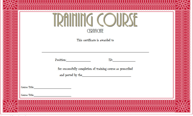 training course certificate templates, certificate template for training course, training course completion certificate template, personal training certificate course, yoga training certificate course, computer training course certificate