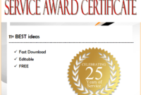 Service Certificate Template FREE Ideas in Two Package