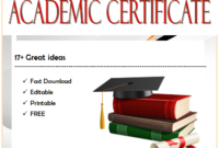 17+ BEST Academic Certificate Templates Free in Two Package