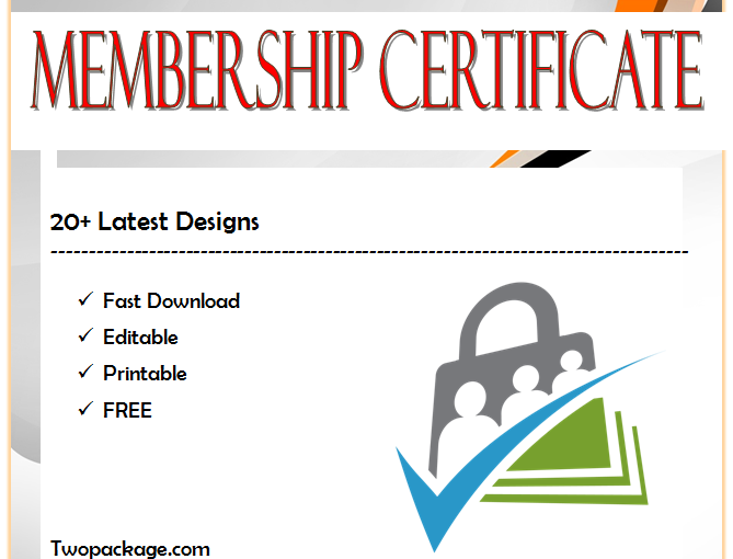 20+ Certificate of Membership in an Organization Templates FREE
