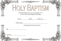 Christening Certificate Template Free 3