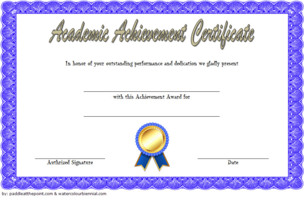 FREE Academic Achievement Award Certificate Template 1 | Two Package ...