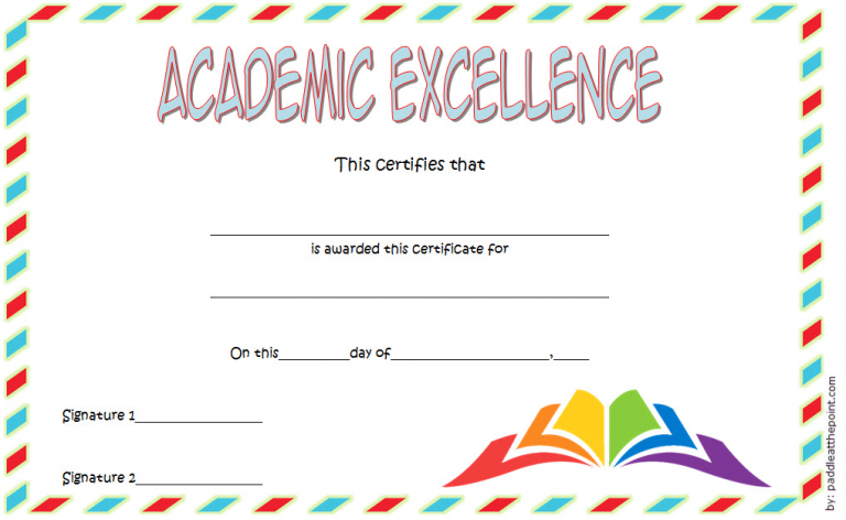 FREE Academic Excellence Award Certificate Template 3 | Two Package ...