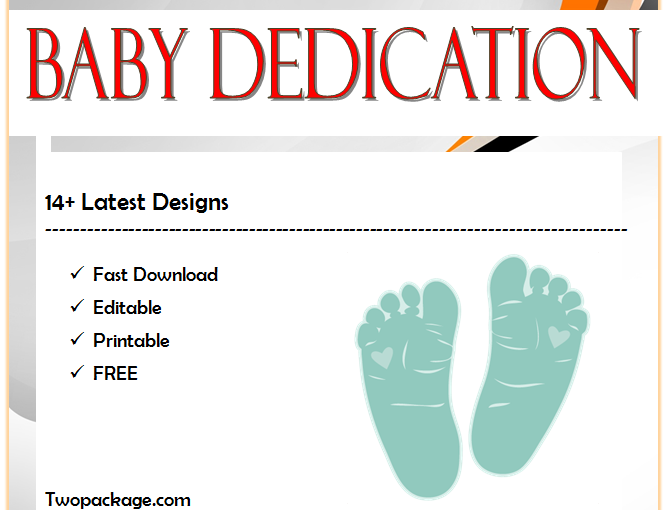 Free Baby Dedication Certificate Word Document [14+ Ideas]