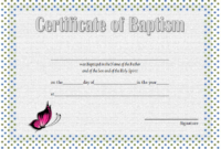 Free Editable Baptism Certificate Template 1