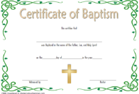 Free Editable Baptism Certificate Template 2