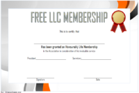 LLC Membership Certificate Template Word FREE 4