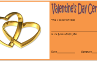 Valentine Gift Certificate Template Free Editable 4