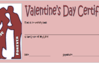 Valentines Day Gift Certificates for Him 2
