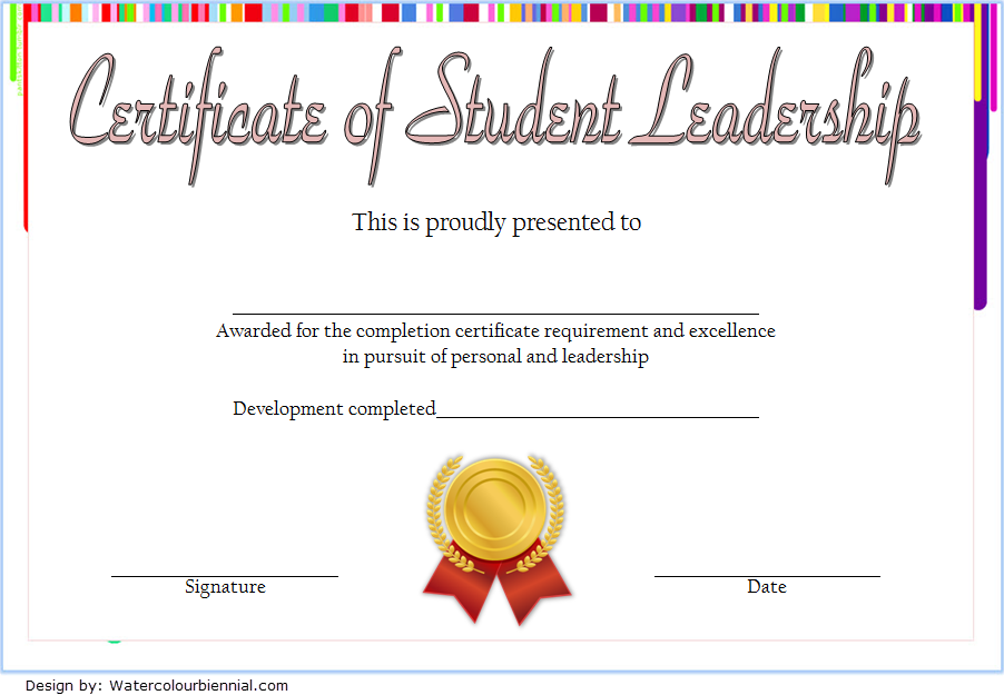 Student Leadership Certificate Template FREE 10  Ideas