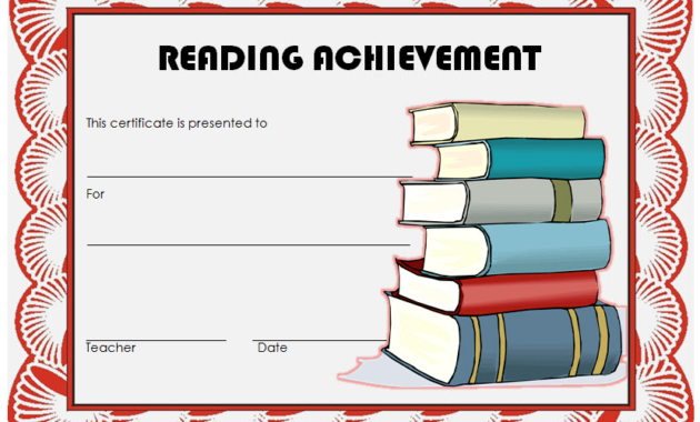 reading achievement certificate template, printable reading certificates achievement, certificate for reading achievement, reading achievement award certificates, editable reading award certificates