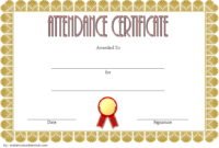 FREE Perfect Attendance Certificate Template Microsoft Word (Super Formal)