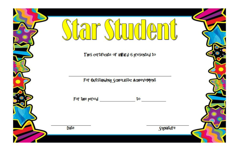 FREE 10+ Super Star Student Certificate Templates