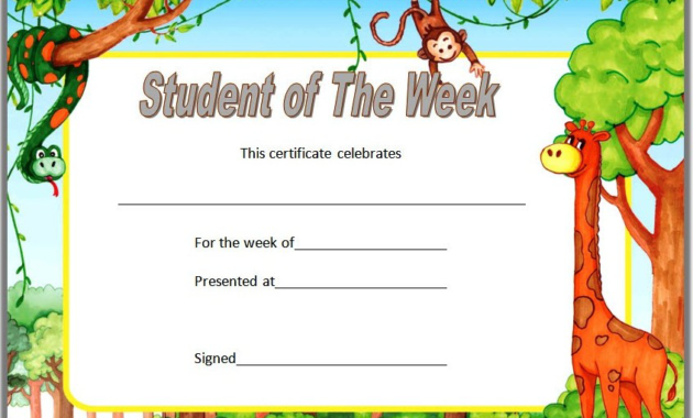 student of the week certificate printable, student of the week certificate editable, student of the week certificate template, student of the week certificate clipart, certificate for student of the week