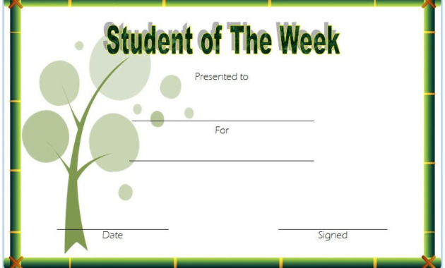 student of the week certificate printable, student of the week certificate editable, student of the week certificate template, student of the week certificate clipart, certificate for student of the week
